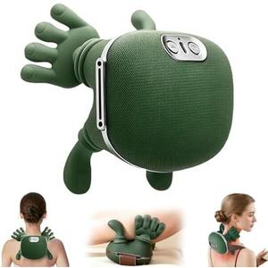 Neck Massager with Heat for Pain Relief deep Tissue, Bionic 4D Deep-Kneading Massage with Soothing Heat,Adjustable Intensity,Portable & Ergonomic Design for Home,Office,and Travel Relaxation