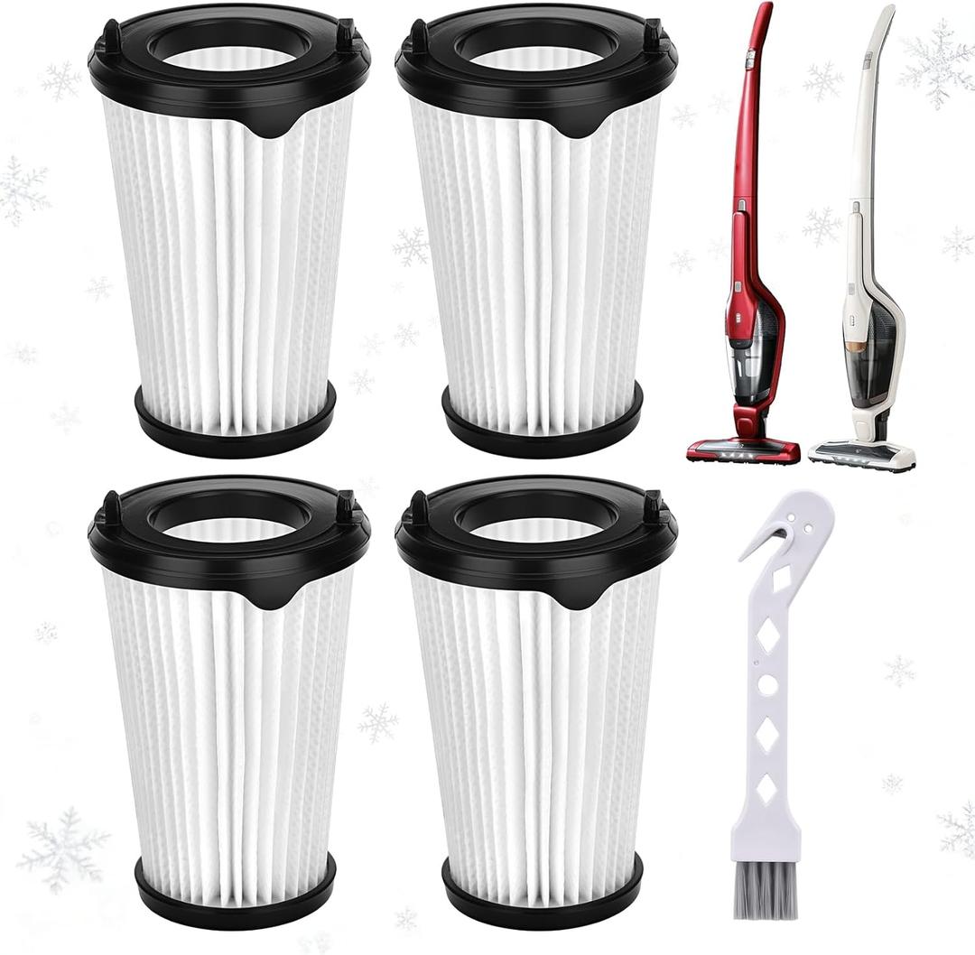 4 Pack VAF-1TM Filter Replacement for Electrolux Ergorapido Stick Vacuum EHVS2510AW VS3510AR Standard & Pet Version PureAdvantage PureAdvantageTM Ergorapido Vacuum, Part # EL65522