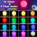 Basketball Night Light, Gifts for Fathers Dad Men Basketball lamp Room with Remote Control 16 Colors Changing Sport Fan Room Decoration Graduation Gifts for Boy Kids (4.7 inch)