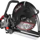 XtremepowerUS 3200W Electric Power Disc Cutter Circular Demo Saw For Wet/Dry Concrete Guide Roller Cut Off, 16"