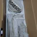 Porlien Checker Pattern 20-piece Round Dinnerware Set for 4, Porcelain Dinner Sets