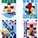 Funtery 4 Sets First Communion Banner Kits 12 x 18 Inches Holy Felt Communion Banner Gifts DIY Catholic Church and Sunday School Crafts Kit Christian Church Decoration