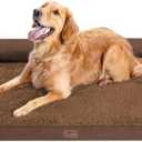 Large Dog Bed Orthopedic Washable - Beds Bolster - Medium XL XLarge Big Dogs - Memory Foam Couch Sofa - Waterproof with Removable Cover