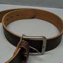 CHAOREN Full Grain Leather Belt for Men, Work Belts for Men Heavy Duty, Daily Wear for Jeans Pants (34, Dark Brown (Stitched))