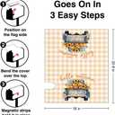 TOUNER Hello Autumn Pumpkin Truck Mailbox Covers, Autumn Thanksgiving Magnetic Letter Box Wrap, Fall Harvest Post Letter Box Decor for Outdoor Garden Front Yard Porch, Mailbox Decor Gifts for Friends