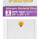 Filtrete 20x25x1 AC Furnace SMART Air Filter, MERV 12, MPR 1500, Track Filter Life With Bluetooth Enabled Sensor, CERTIFIED asthma & allergy friendly, 2-Pack (Actual Size 19.719x24.688x0.78 in)