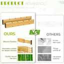 6PCS Bamboo Drawer Dividers with Inserts, Expandable Kitchen Utensil Drawer Organizers,Adjustable drawer organizer for deep drawers Dresser Closet Underwear Storage Bedroom Bathroom Drawers(16.6"-22")
