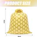 Fulmoon 8 Pcs 48 Inch Jumbo Gift Bag Golden Extra Large Bags with Pull Flowers, Graduation Plastic Giant Gift Oversized Wrapping for Wedding Birthday Baby Shower(Macaron Color)