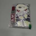 3Pcs Christmas Dog Sweater Costume Xmas Cat Knitwear Clothes Navy Blue White and Christmas Red Sweaters with Reindeers Snowflakes Pattern for Kitten Cat Puppy Dog , 8"