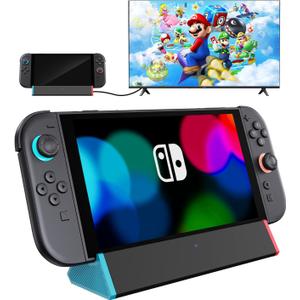 SIWIQU TV Dock Station for Nintendo Switch 2, Portable TV Docking Station Replacement with 4K@120Hz HDMI Adapter/Type C Port/USB Port for Official Nintendo Switch 2