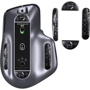 immoenuc Glass Mouse Skates for Logitech MX Master 3/3s Mouse Feet Pads Smooth Durable Slim 2.5D Curved Edge Mice Replacement Accessories (Printing Pattern)