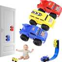 3PCS Magnetic Wall Climbing Toy Car, Anti Gravity Wall Climbing Car, Magnetic Levitation Inertia Climbing Wall Toy Car, Christmas Birthday Gifts for Kids