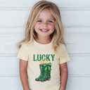 Toddler Boys St Patricks Day Shirt for Girls Funny Saint Patricks Day T-Shirts Kids Short Sleeve Tops Shamrock Tee 2-8 Years (Yellow)