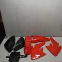 PRO BAT 7 PCs Plastic Fairing Fender Kit CRF 70 CRF70 125cc Apollo Dirt Pit Bike, Red&Black