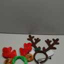 Rypet 2 PCS Christmas Reindeer Antler Headband with Ears for Medium and Large Dogs