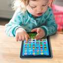 Kids Learning Pad/Tablet Interactive Toddler Toys with Words Numbers Alphabets Music English Electronic Educational Toy for Preschool Boys & Girls 2 3 4 5 6Years Old(Blue)