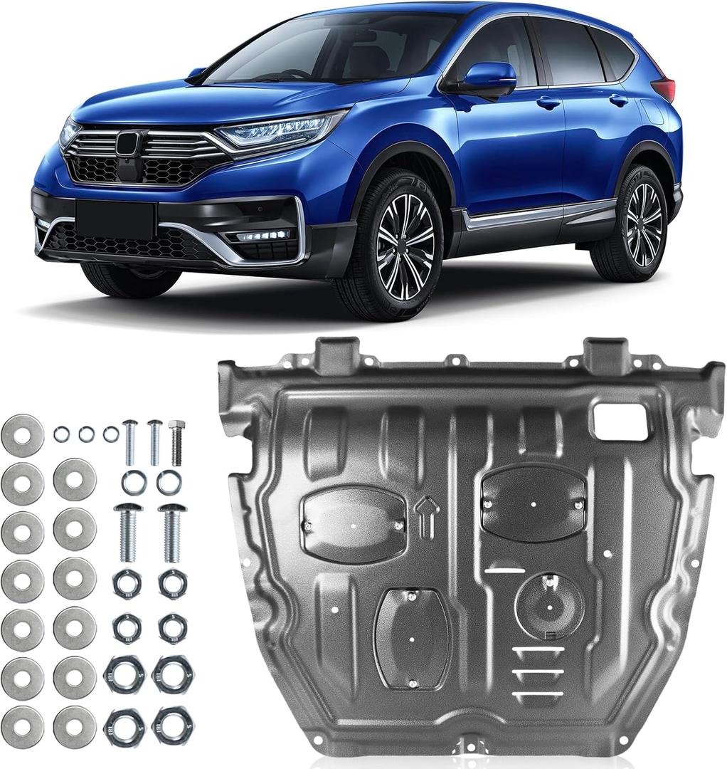 Heavy-Duty Upgrade Engine Splash Shield Guard for Honda CRV EX/EXL 2017-2022 (1.5L L4), Full-Coverage Skid Plate & Precision Motor Undercarriage Guard  Laser-Scanned 1:1 Fit, 30% Wider, Thickened