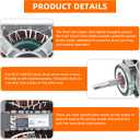 AMI PARTS DC31-00055G, DC31-00055H, DC31-00055D Dryer Induction Motor Compatible with sam-Sung & Ken-More Dryer, Replaces PS4204647, DC96-00882C, PS4133825