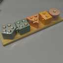 GOPO TOYS Montessori Toys for 1+ Year Old  Wooden Shape Sorter & Stacking Puzzle  Toddler Learning, Fine Motor Skills & Developmental Toy for Boys & Girls