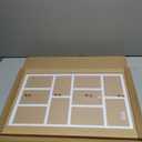 13x21 Picture Frame Display 10 opening 4X6 Picture Frame Collage,Multi Photo Frame with Mat,Plexiglass,Wall Mount Decor,Natural Wood Grain