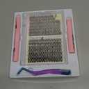 Pawotence Lash Extension Kit DIY 280pcs Individual Lash Clusters Kit 30D 40D Cluster Eyelash Extensions Kit with Bond and Seal, Remover, Tweezers for Self Use (30D&40D, 9-16mm, All Kit)