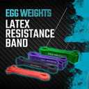 EGG WEIGHTS Resistance Bands Set, Pull Up Bands, Workout Bands for Exercise, 4 Levels of Resistance for Resistance Training, Home Workouts, Stretching, and Physical Therapy