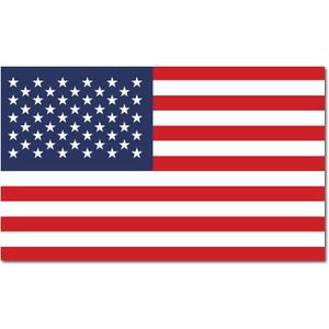Large 18-Inch by 10.6-Inch United States American Flag Sticker Latex Optimized 4.5 MIL Vinyl Exterior Bumper Decal Stickers | USA Flag Sticker | United States Flag Decal