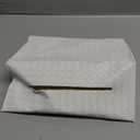 NiHome PU Leather Tissue Box Cover for Kleenex Hand Towels, Versatile Design for Countertops and Towel Racks, Leather Enhances Home Decor, Easy to Use with Exquisite Edging Craftsmanship (White)