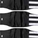Wegreeco Washable Male Dog Belly Wrap Pack of 3 (Black, X-Large)