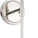 Polished Nickel Globe Wall Sconces, Modern Sconces Wall Lighting, Vanity Light Fixtures with Globe Opal Glass, Wall lamp for Bathroom Bedroom Living Room Corridor Mirror Stairs Entryway