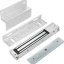 Electromagnetic Lock with Z and L Bracket 280KG 600LBS Holding Force Electric Magnetic Door Lock 12V Fail Safe NC Mode for Access Control System