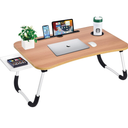 Laptop Bed Desk Table Tray Stand with Cup Holder/Drawer for Bed/Sofa/Couch/Study/Reading/Writing On Low Sitting Floor Large Portable Foldable Lap Trays Eating and laptops(Walnut)