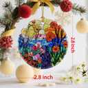 Colorful Flower Christmas Ornaments: Christmas Tree Decorations & Holiday Ornaments  Holiday Presents, Gift Ideas for Friends, Coworker, Family, Gardener, Nature Lover, and Flower Lover