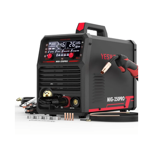 YESWELDER MIG-250 PRO Aluminum MIG Welder, 250Amp 220V Advanced Digital Display, MIG/Pulsed MIG/Flux Core/Aluminum MIG/Lift TIG/Stick 6-In-1 Multiprocess Welding Machine, Spool Gun Compatible