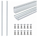 2 Pcs Garage Door Vertical Track Left Right Replacement for 7 ft
Galvanized Steel Hardware, Vertical Bracket Side Tracks, Replacement Parts for 2 Inch Rollers, 7 Foot Tall Door Compatible