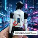 Articulated Humanoid Robot Action Figure Toy, Pre-Assembled T13, 16 Movable Joints, Popcorn Robot Model, Desktop & Car Decoration Ornament, Trendy Toy, Birthday Gift