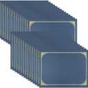 SUNEE Certificate Holders(Navy Blue, 30 Packs), Diploma Covers Gold Foil Border, for Letter Size 8.5x11 Certificates, Cardstock, Document Papers