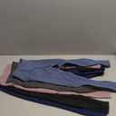 CHRLEISURE Girls' Athletic Leggings with Pockets, 5 Packs Kids Teen Dance Yoga Workout Running Pants for 5-15 Years (7-8 Years, Black/Gray/Lilac Pink/Navy/Steel Blue)