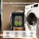 Shoe Dryer Bag: Laundry Bags Mesh Wash Bags - Laundry Shoe Bag For Washer And Dryer - Sneaker Dryer Bag - Dryer Door Shoe Net With Elastic Straps 15.7" X 15.7" Black(1 Pack)