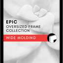 Americanflat 19x30 Picture Frame with Polished Plexiglass - Black Picture Frame - Wide Photo Frames Made of Engineered Wood for Vertical or Horizontal Wall Display - Epic Collection - Black