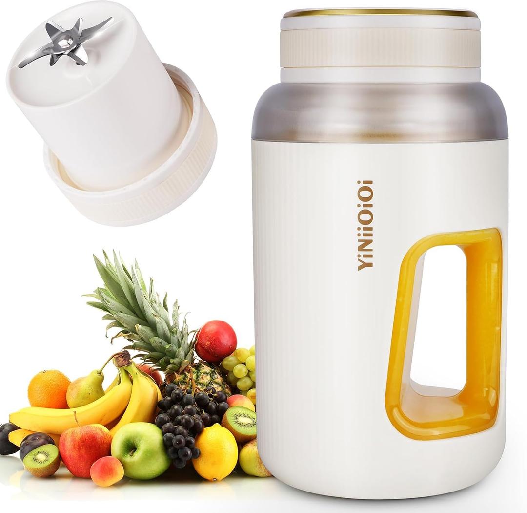 Personal Portable Blender, Smoothies, Milkshakes, and Ice Crusher with USB Rechargeable Travel Blender