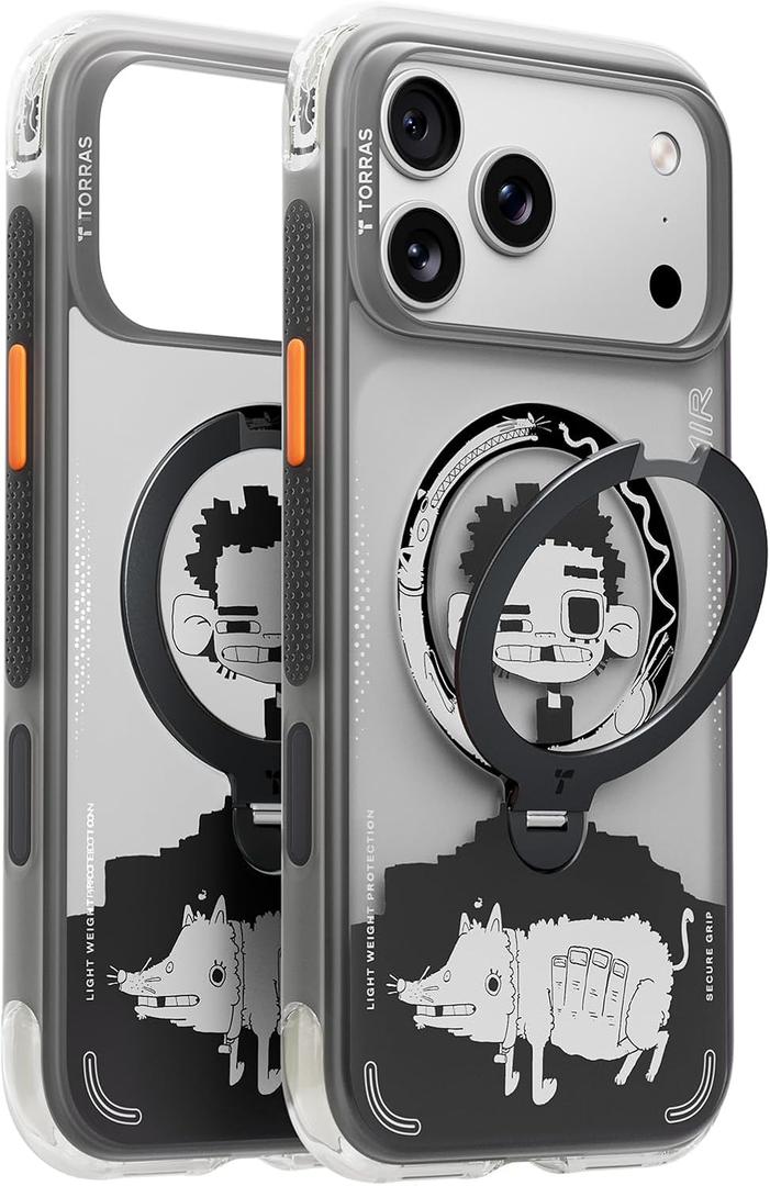 TORRAS X GAWX Q3 Air Limited Edition Case for iPhone 17 Pro Max 6.9 inch, Stronger Magnetic Stand, Fit for MagSafe, Heavy-Duty Protection for iPhone 17 Pro Max Case, Dawnbreak Guard