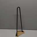 TE DEUM 17" Satin Black Hairpin Coffee Table Legs(Set of 4), Metal Heavy Duty Sturdy Sharp Looking Modern Table Legs