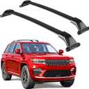 Roof Rack Cross Bars Compatible with Jeep Grand Cherokee 2022-2026/Grand Cherokee L 2021-2026 Heavy-Duty Aluminum Crossbars Rails Rooftop Bike Snowboard Skiboard Luggage Rack Cargo Carrier