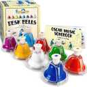 MINIARTIS Desk Bells for Kids | Educational Music Toys for Toddlers 8 Notes Colorful Hand Bells Set | Kids Musical Instrument with 15 Songbook | Great Birthday Gift for Children (Multicolored)