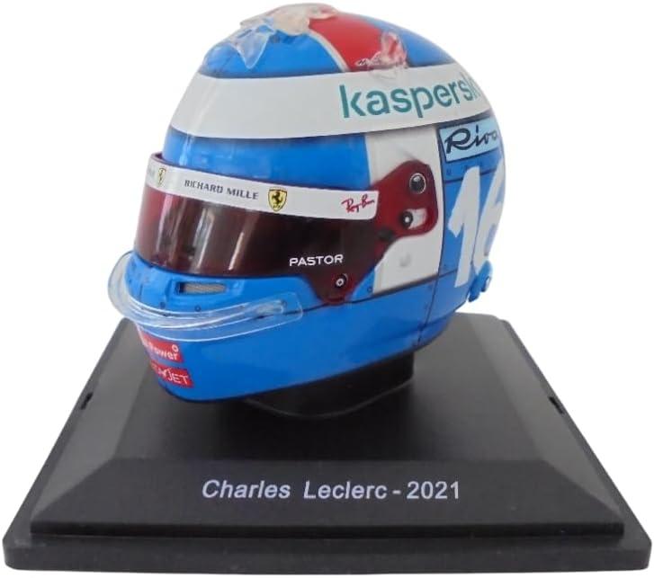 OPO 10 - Formula 1 Helmet Compatible with Ferrari F1: Charles Leclerc 2021 Monaco GP - 1/5 Scale - CAS70