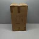 ALLGOT Outdoor Pole Lantern Light, Lamp Post Lighting Fixture, Anti-Rust Fence Post Deck Lighting, Patio Pillar Lamp for Garden, Patio, Pathway (Black, 16.9 Inch Height) (Black-Seeded Glass)