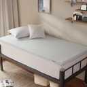 3 Inch Mattress Topper Twin XL, Dual Layer Gel Memory Foam Mattress Pad with Removable Cover, Soft Mattress Topper Twin XL College Dorm