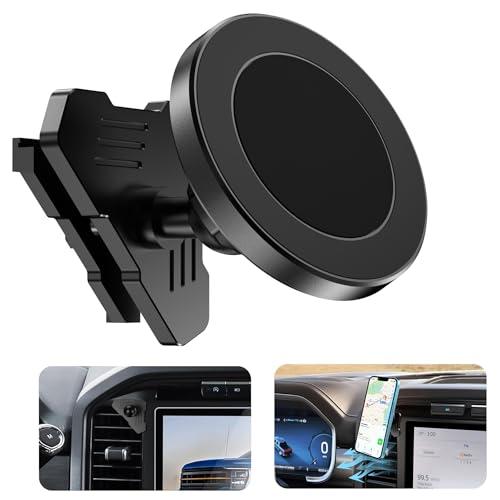 Surfcabin CNC Magnetic Truck Air Vent Phone Holder, Metal Phone Mount Cradles for F150, Compatible with Ford F150 2021-2026 & Super Duty F250 F350 F450 2021-2025 and Most Cellphones