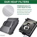 EZ SPARES 2Pcs Compatible With Rainbow,Rexair Cleaner E Series R10520,R-10520,R12106B,Washable & Reusable Exhaust HEPA Filter